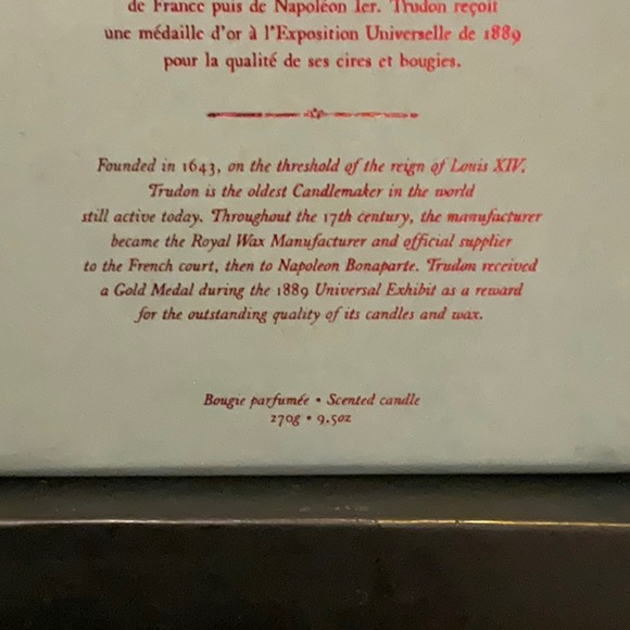 - Trudon “GABRIEL” Candle 9.5oz BN Sealed - Picture 7 of 7